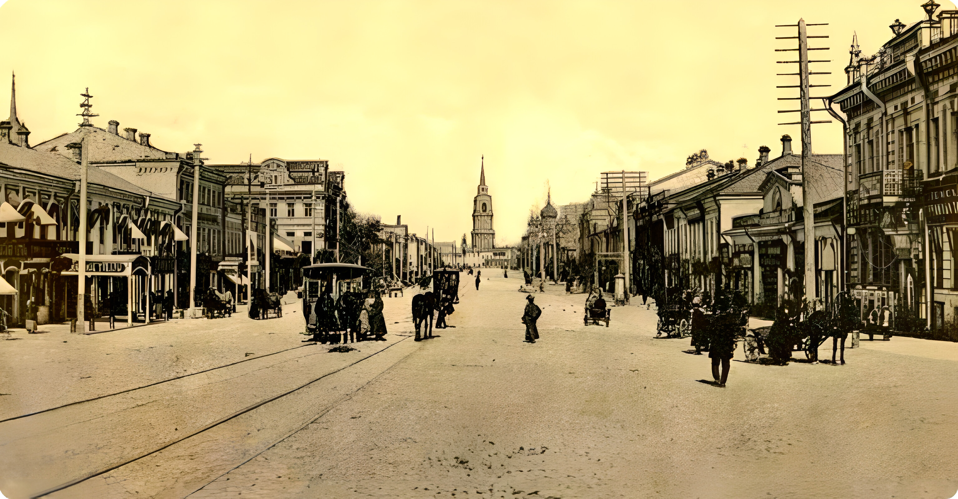 Тула 19 век Киевская улица. Проспект Ленина Тула старые фотографии. Проспект Ленина Тула в 19 веке. Улица проспект Ленина Тула.